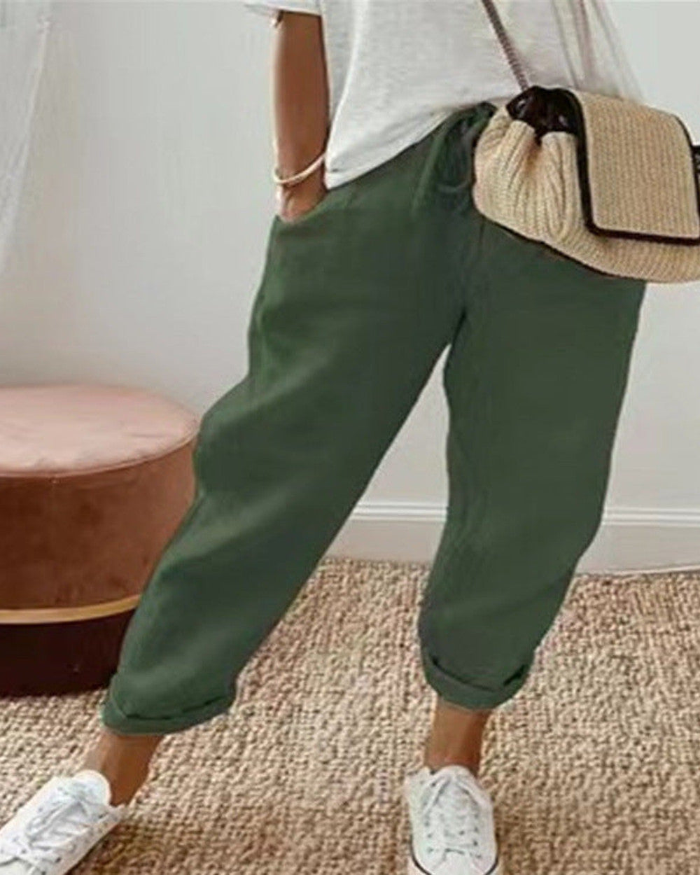Ella Leichte Leinen-Baumwollhose Damen