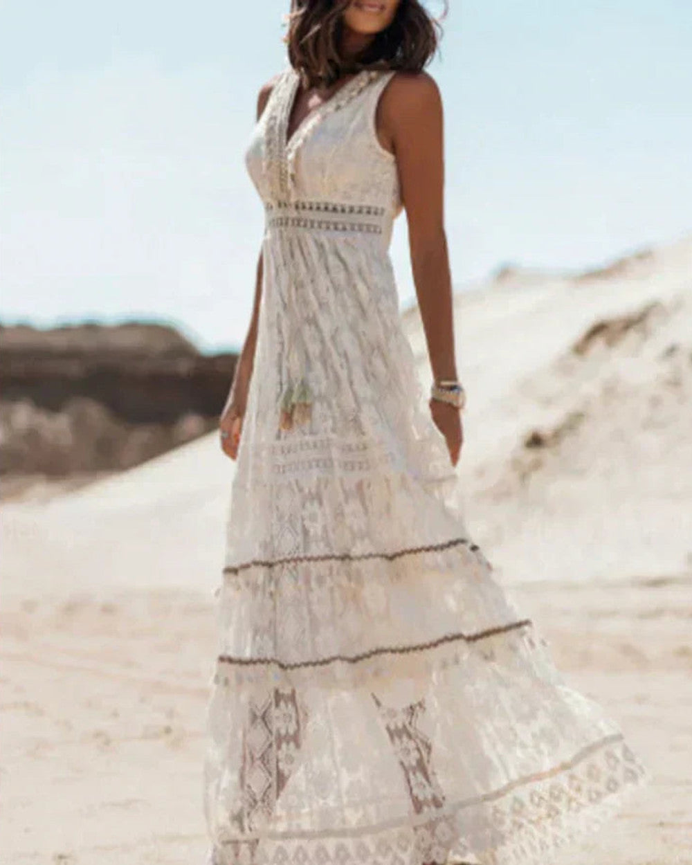 Elowynn Boho Kantjurk Damen