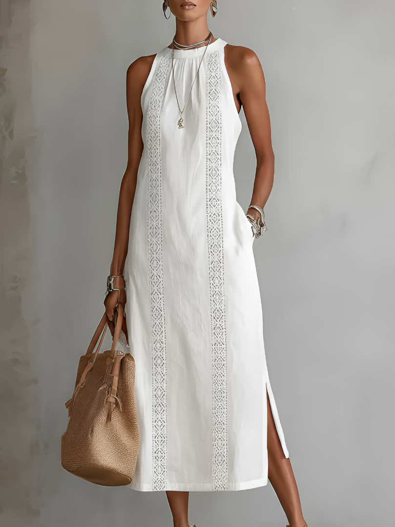 JIMENA | MIDI-KLEID AUS LEINEN