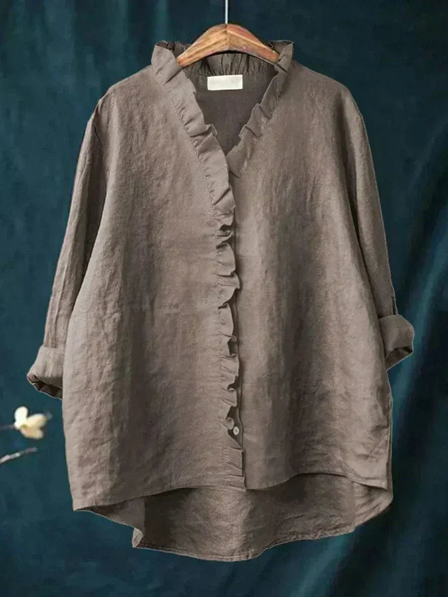ELINE | ELEGANTE SOMMERBLUSE AUS LEINEN