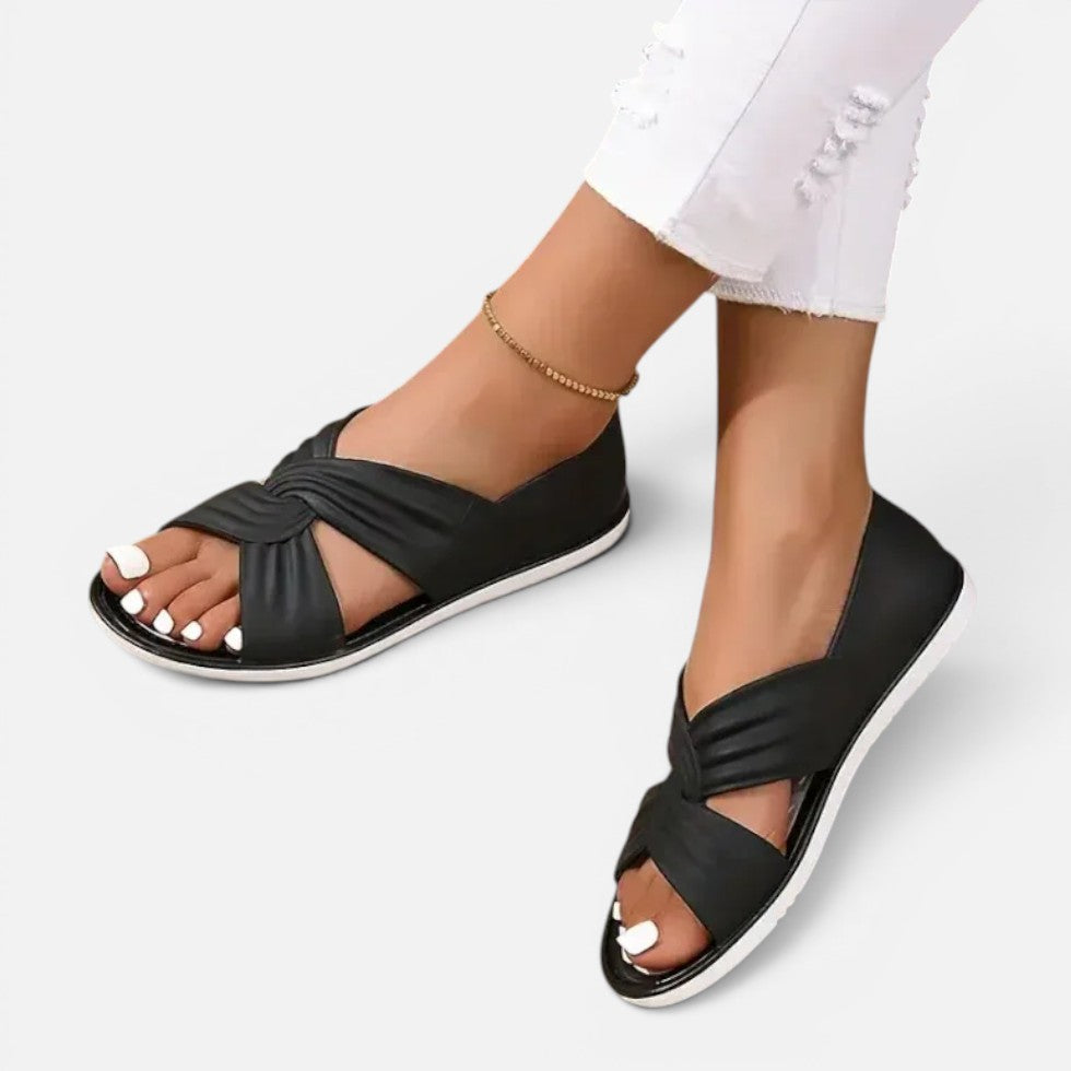 Damen Sandalen mit Knotendetail