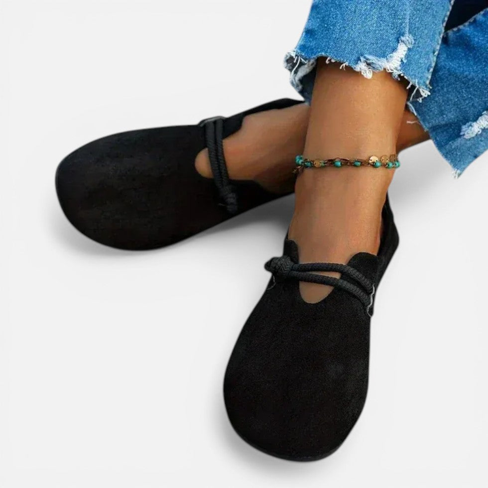 Damen Ballerinas mit Runder Form