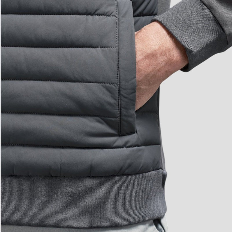 Steppjacke für Herren mit Strickärmeln