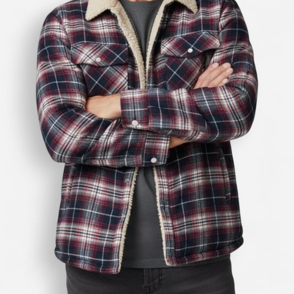 Gefütterte Holzfäller Hemdjacke für Herren