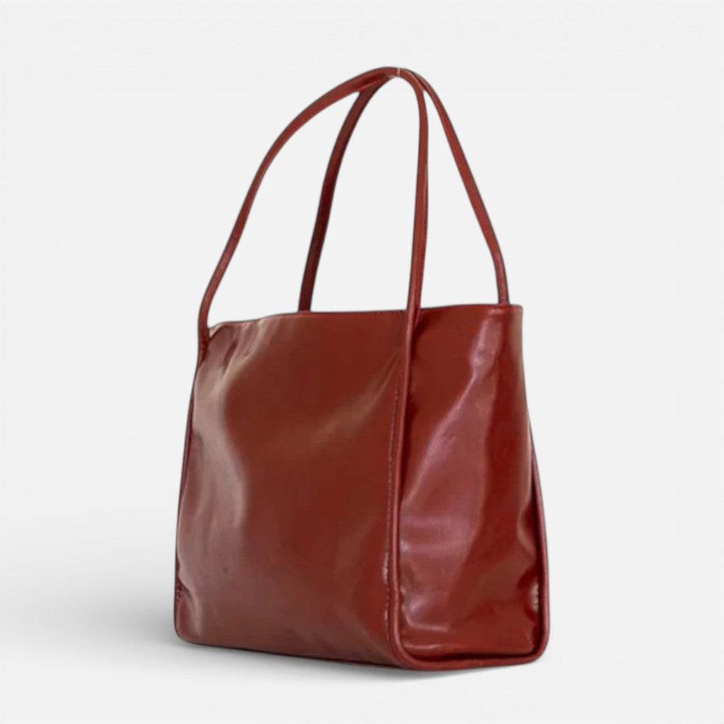 Damen Schultertasche groß mit weicher Form und langen Tragegriffen