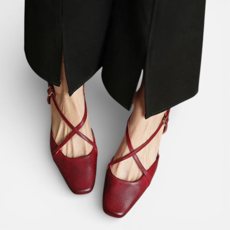 Damen Pumps Riemchen Absatzschuhe
