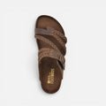 Orthopedic Sandalen Geflochten Verstellbarer Riemen Lederoptik