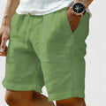 Leinenshorts Locker Geschnitten Mit Taschen