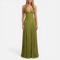 Formelles Plissiertes Maxikleid mit Corsage