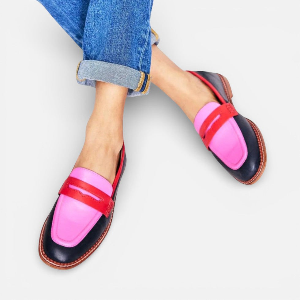 Orthopädische Damen Loafer mit klassischem Riemendetail