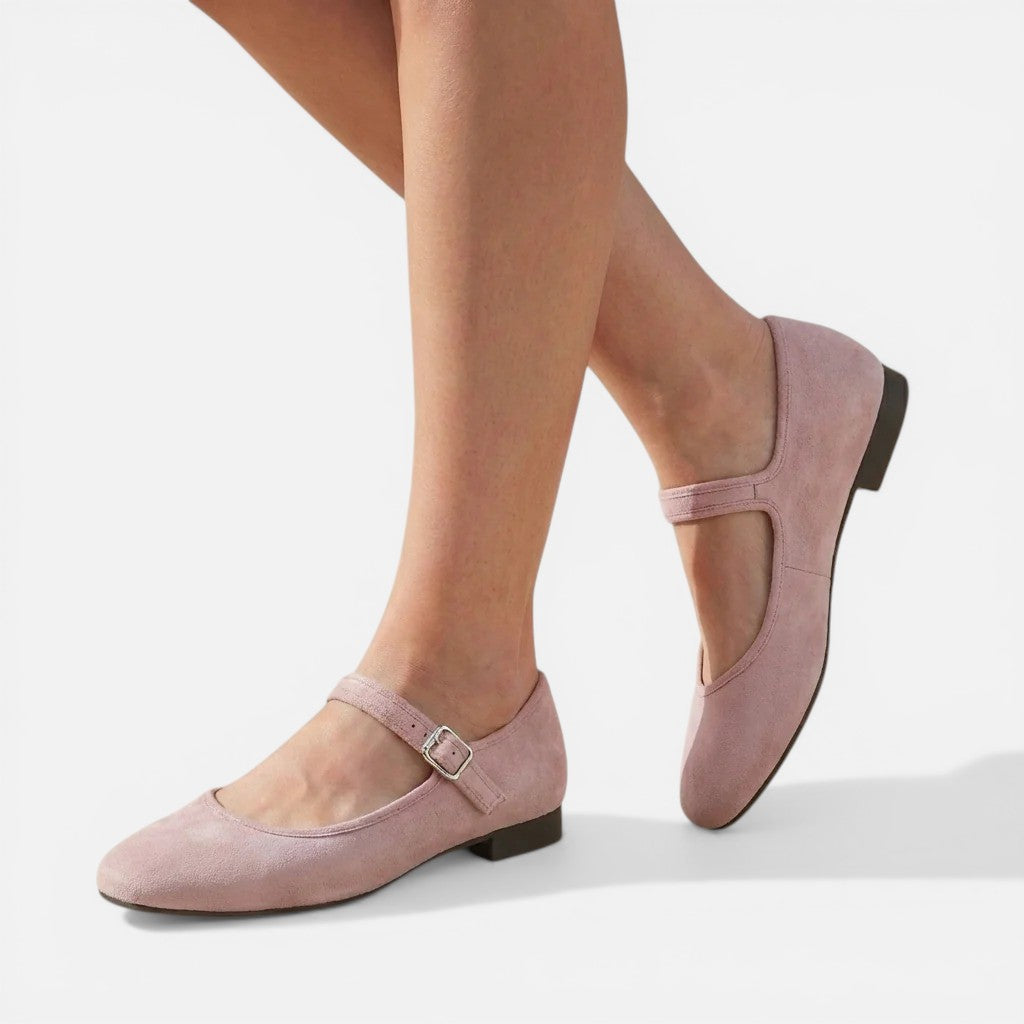 Birgit | Damen Ballerinas Riemen – Riemchen Ballerinas Flache Sohle Alltag 2026