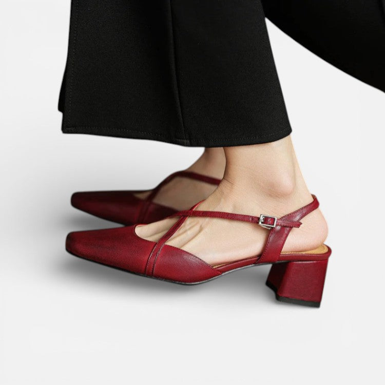Damen Pumps Riemchen Absatzschuhe
