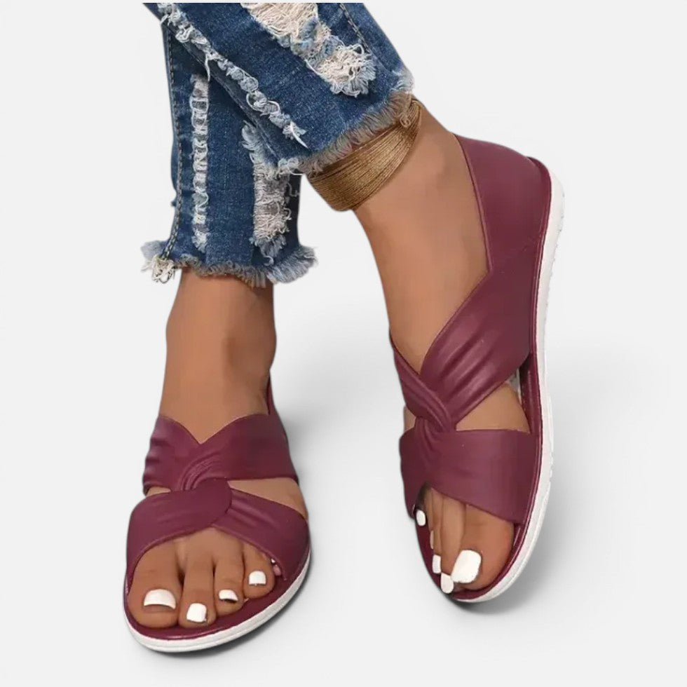 Damen Sandalen mit Knotendetail