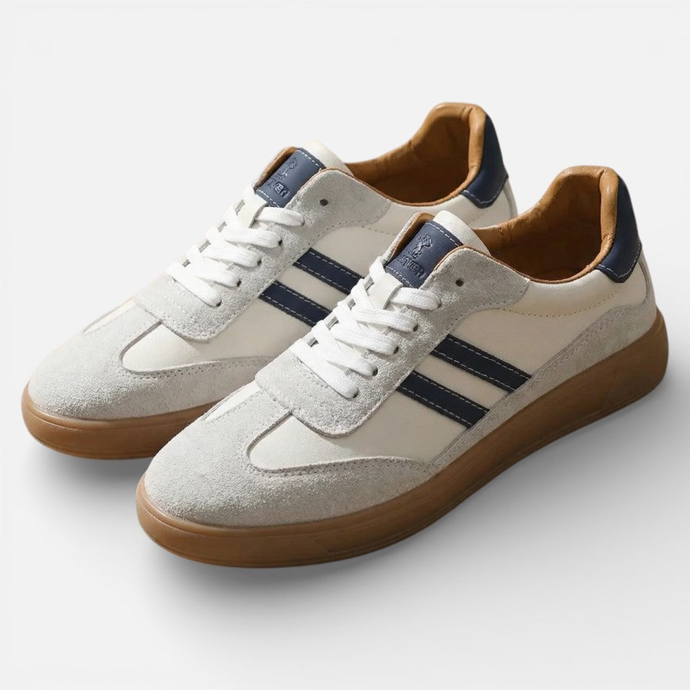 Herren Sneaker mit klassischem Schnürdesign und Retro Stil