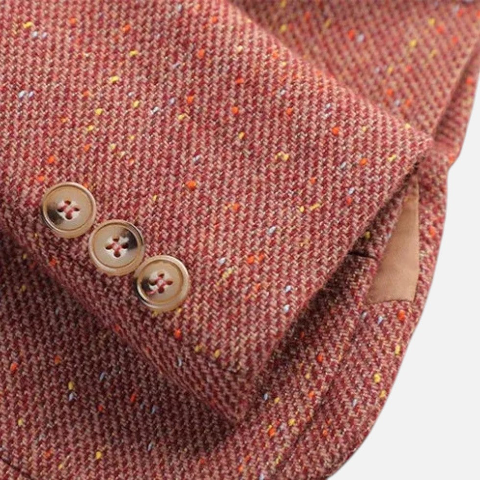 Damen Wollblazer mit Reverskragen und aufgesetzten Taschen