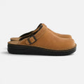 Clogs Slip On mit Schnalle und Profilsohle