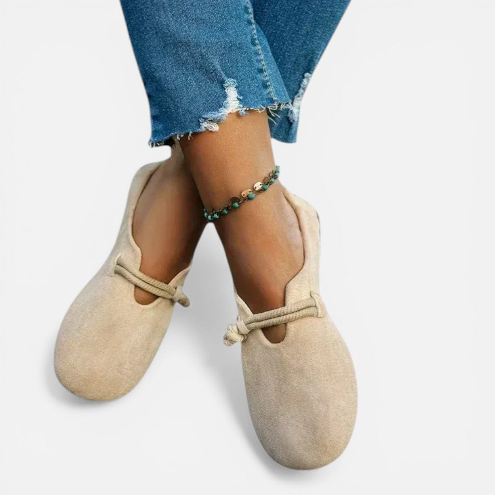 Damen Ballerinas mit Runder Form