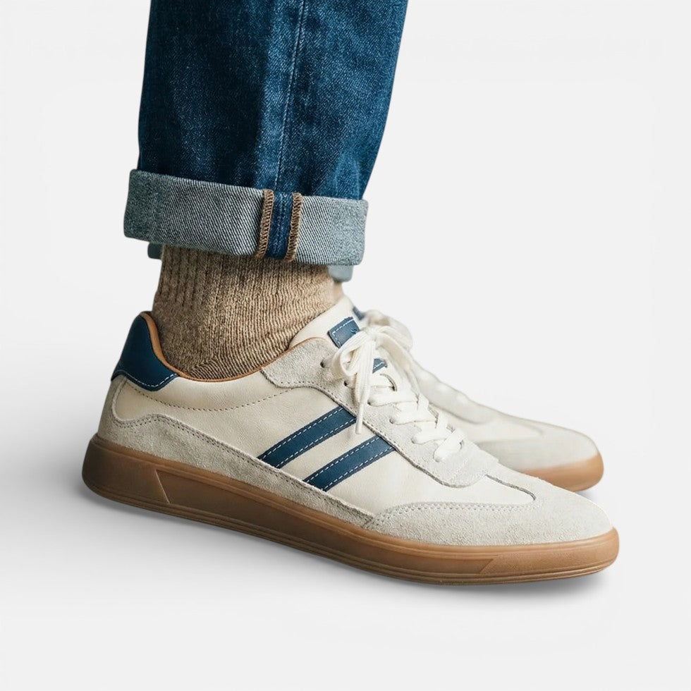 Herren Sneaker mit klassischem Schnürdesign und Retro Stil