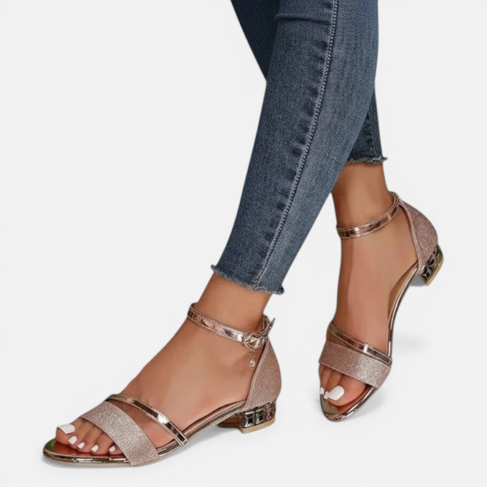 Kerstin | Damen Sandalen Blockabsatz Knöchelriemen – Blockabsatz Sandalen Sommer 2026