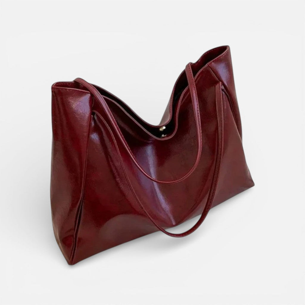 Damen Schultertasche groß mit weicher Form und langen Tragegriffen