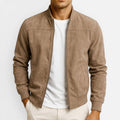 Herren Jacke mit Reißverschluss und Stehkragen
