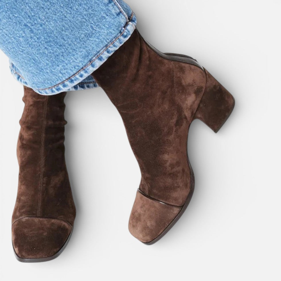 Damen Stiefeletten mit Blockabsatz