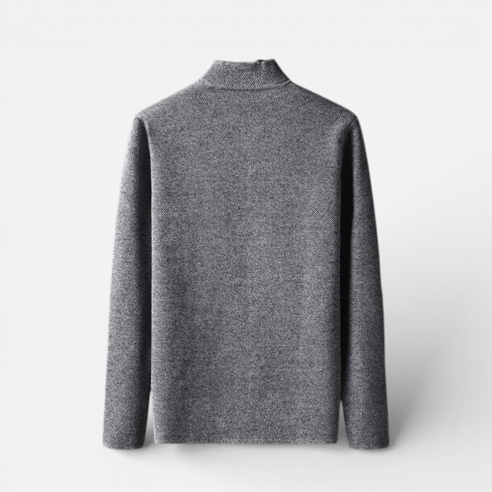 Herren Strickjacke mit Knopfleiste und strukturiertem Stoff