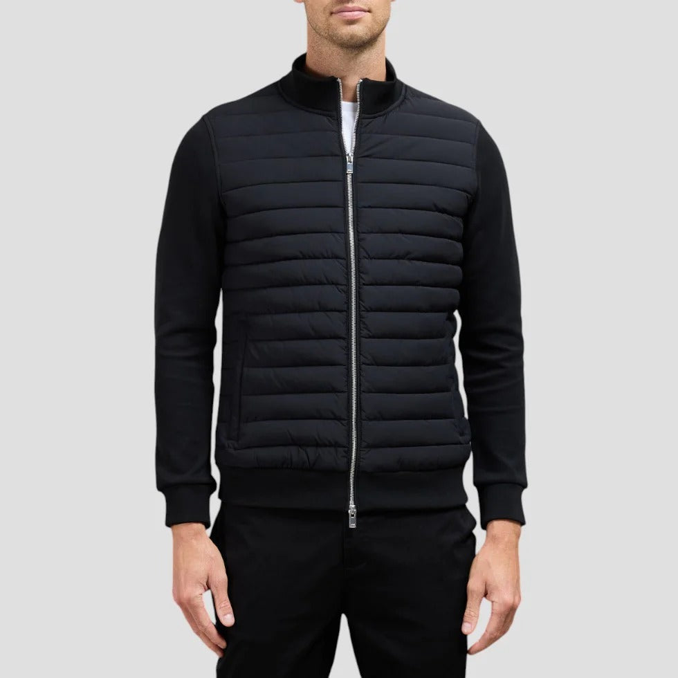 Steppjacke für Herren mit Strickärmeln