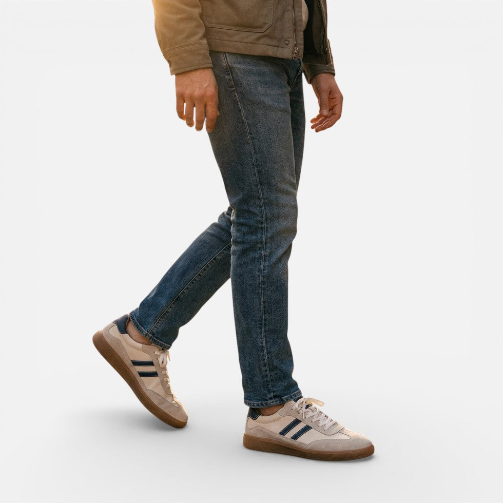 Herren Sneaker mit klassischem Schnürdesign und Retro Stil