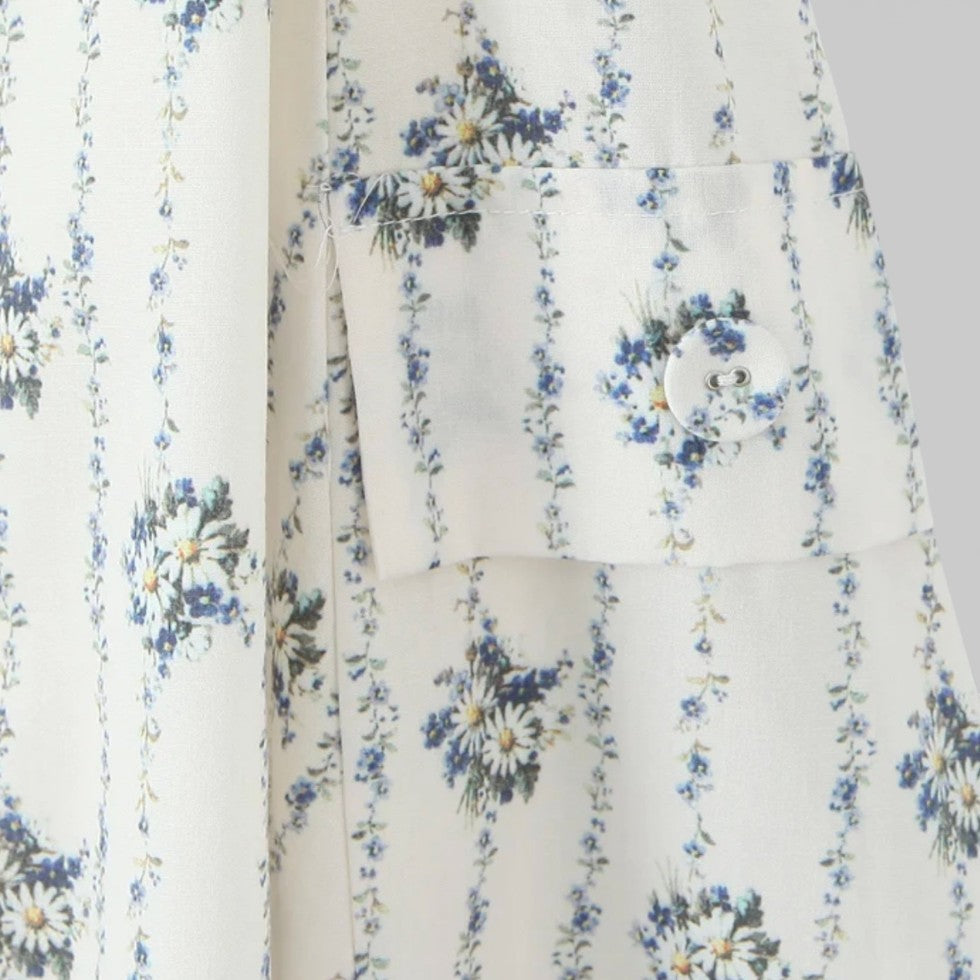 Midikleid mit Neckholder und Blumenmuster