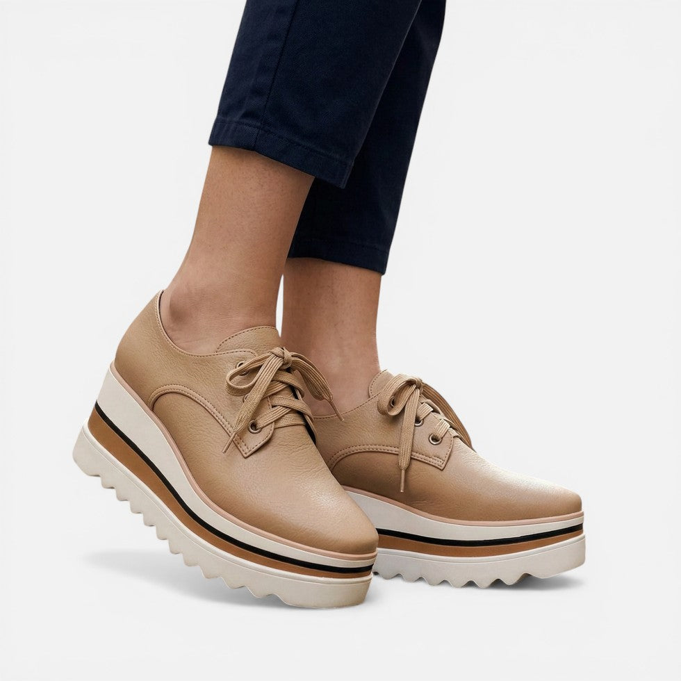 Sandra | Damen Plateau Sneaker – Sneakers mit Plateau Sohle Schnürung Sommer 2026