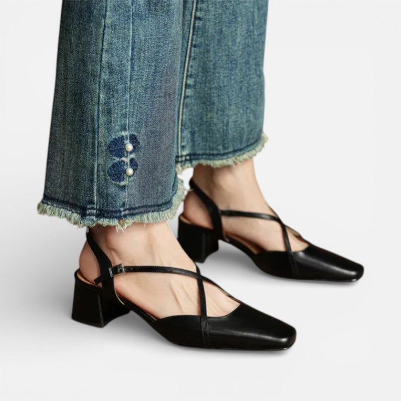 Damen Pumps Riemchen Absatzschuhe