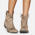 Damen Western Stiefeletten mit Blockabsatz