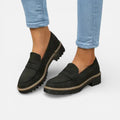 Damen Orthopädische Loafer Plateausohle Freizeitschuhe