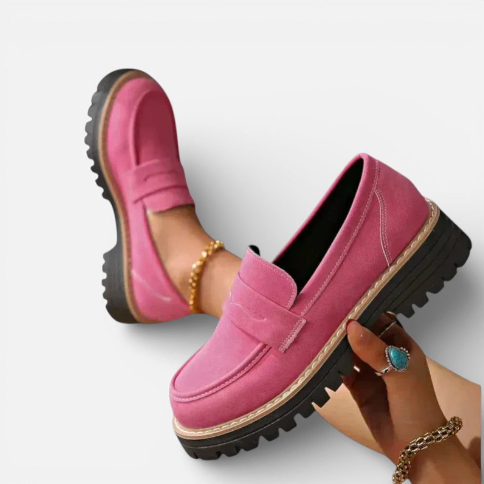 Damen Orthopädische Loafer Plateausohle Freizeitschuhe
