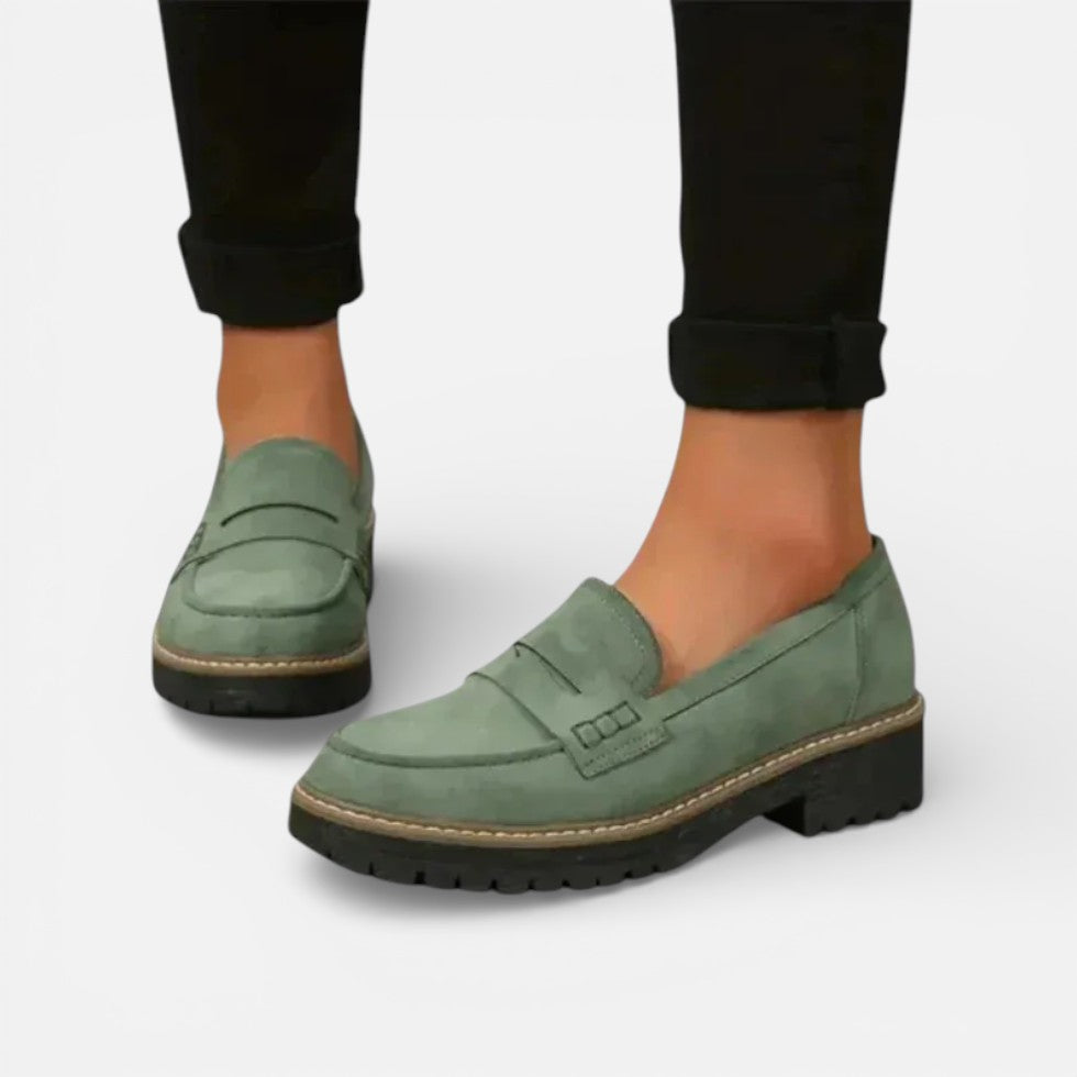 Damen Orthopädische Loafer Plateausohle Freizeitschuhe
