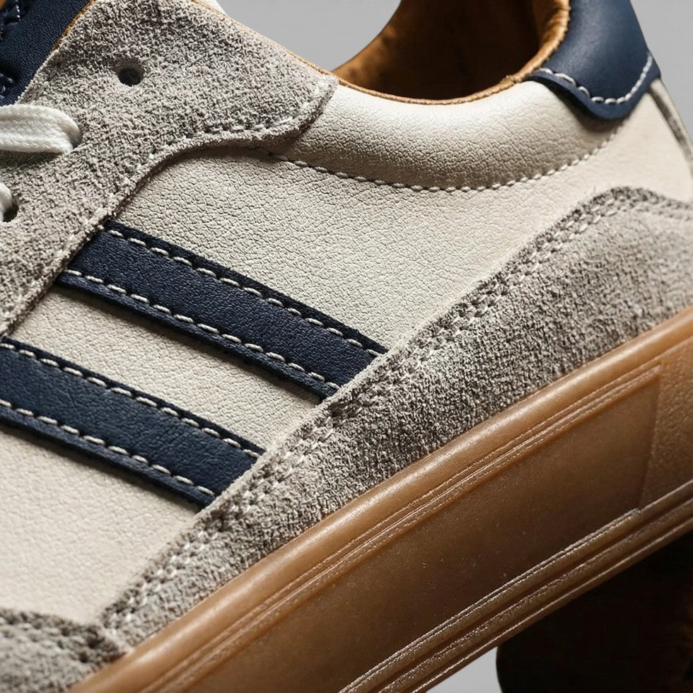 Herren Sneaker mit klassischem Schnürdesign und Retro Stil