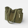 Damen Schultertasche aus Cord mit großem Hauptfach