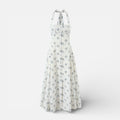 Midikleid mit Neckholder und Blumenmuster