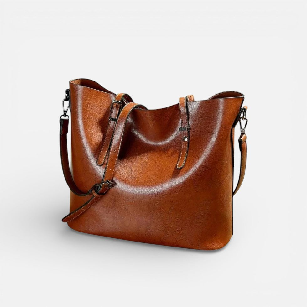Damen Schultertasche mit Reißverschluss und großem Hauptfach