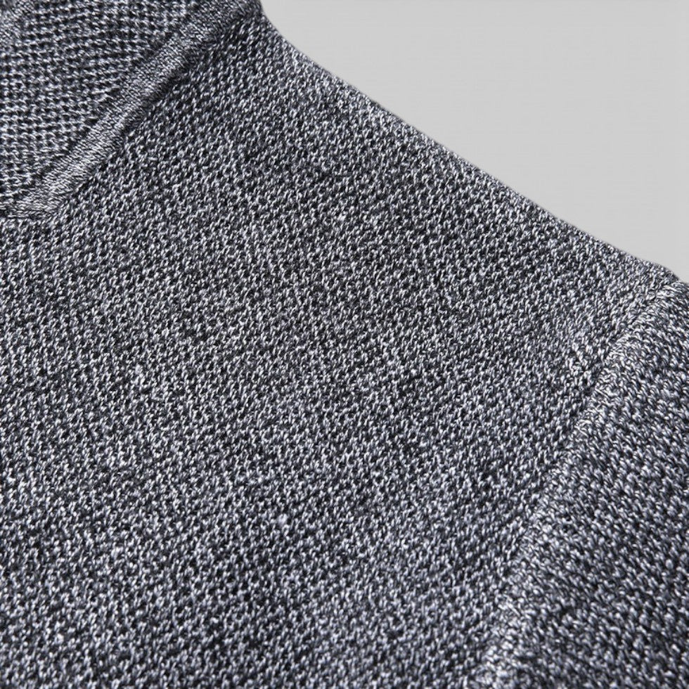 Herren Strickjacke mit Knopfleiste und strukturiertem Stoff