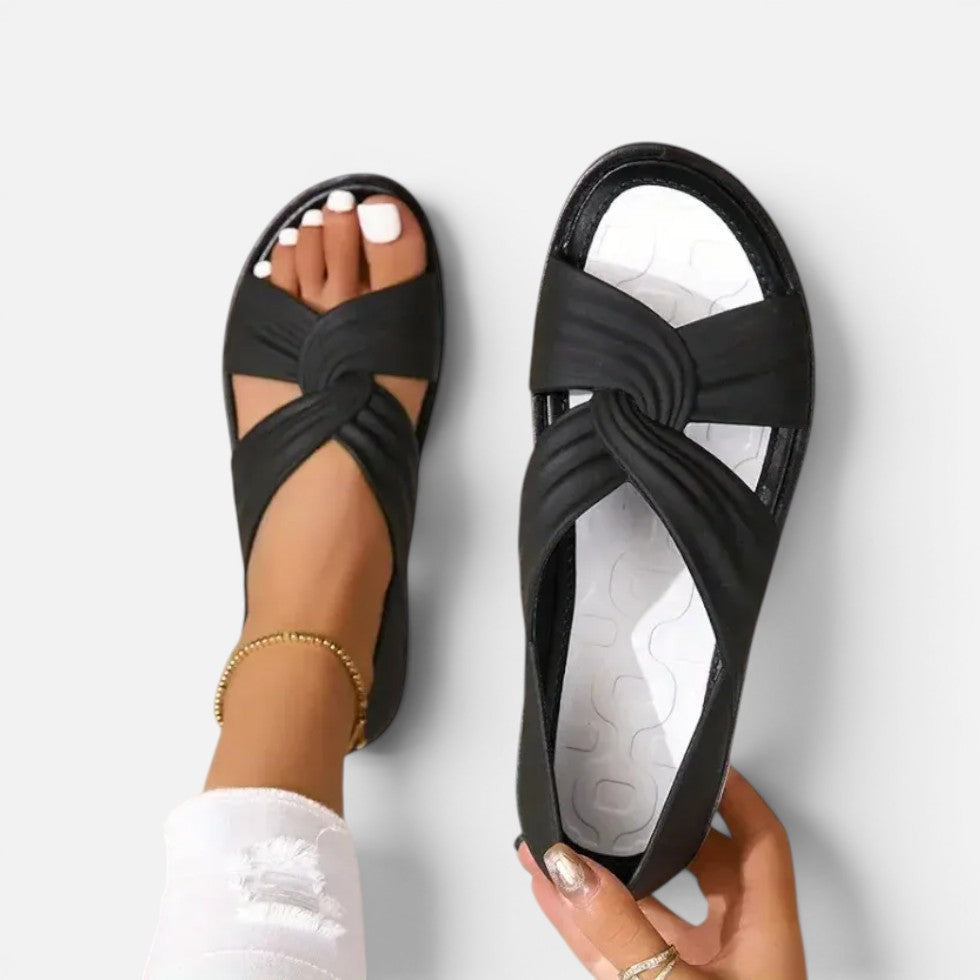 Damen Sandalen mit Knotendetail