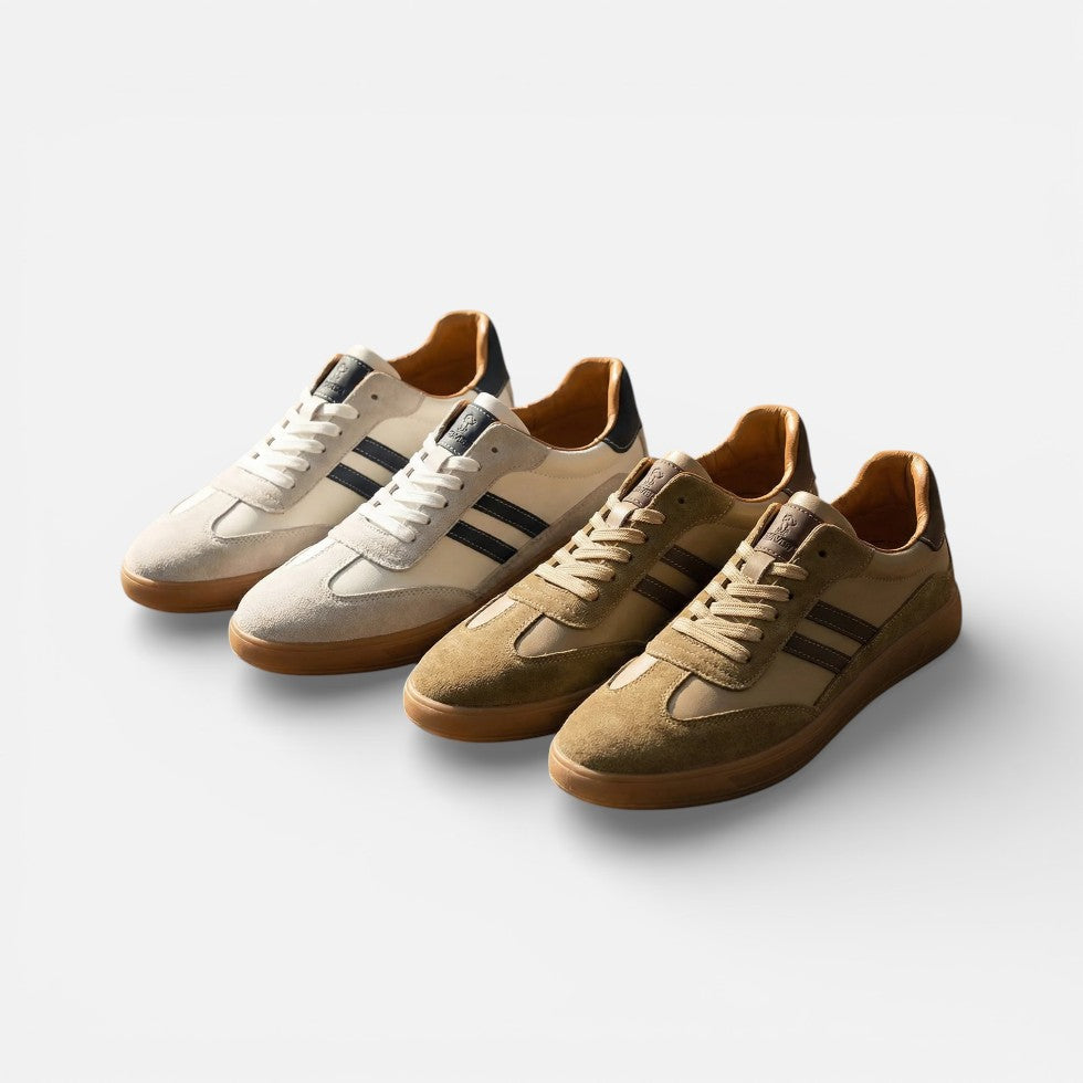 Herren Sneaker mit klassischem Schnürdesign und Retro Stil