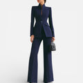 Damen Hosenanzug Zweiteiler Blazer und Hose