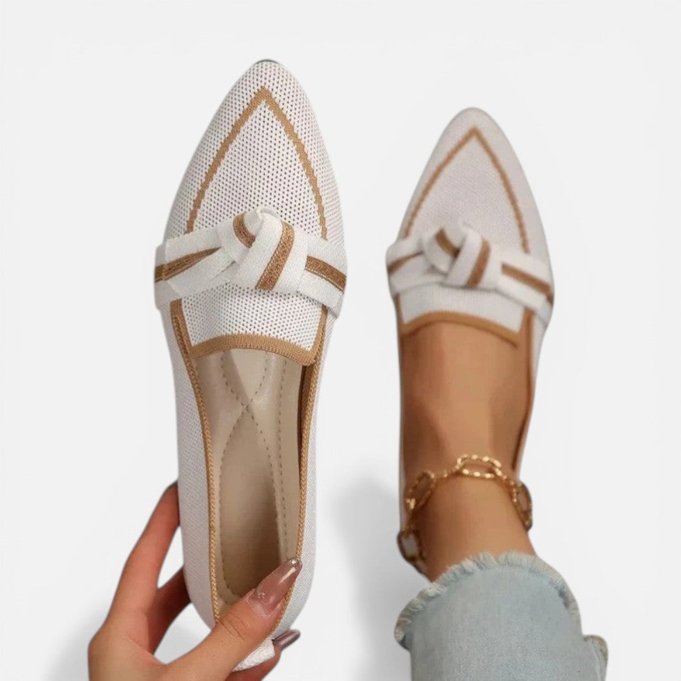 Brigitte | Damen Spitze Ballerinas Schleife – Schleifenballerinas Elegant Alltag 2026