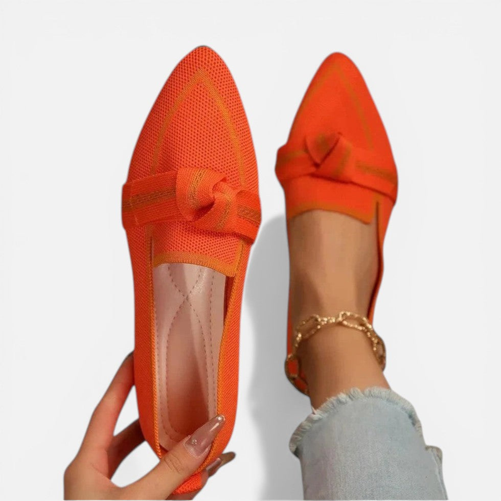 Brigitte | Damen Spitze Ballerinas Schleife – Schleifenballerinas Elegant Alltag 2026