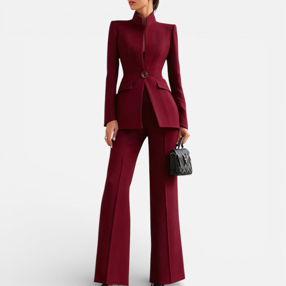Damen Hosenanzug Zweiteiler Blazer und Hose
