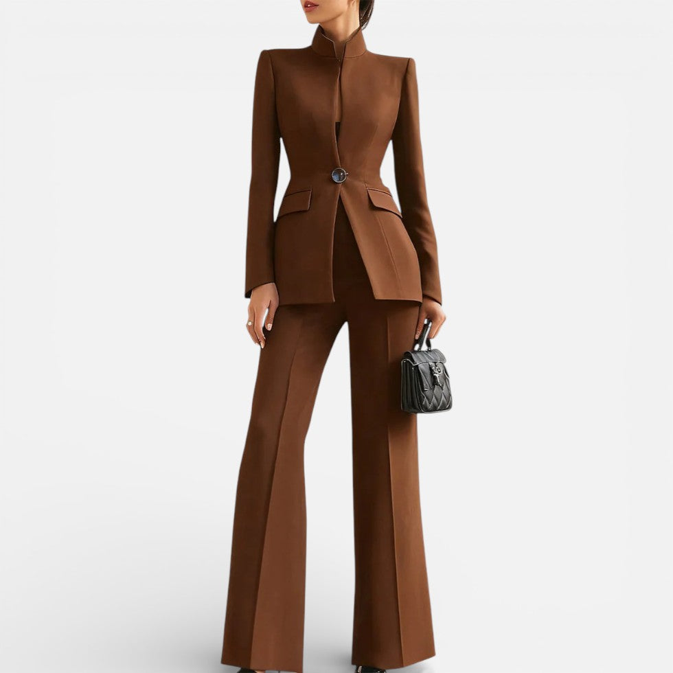 Damen Hosenanzug Zweiteiler Blazer und Hose
