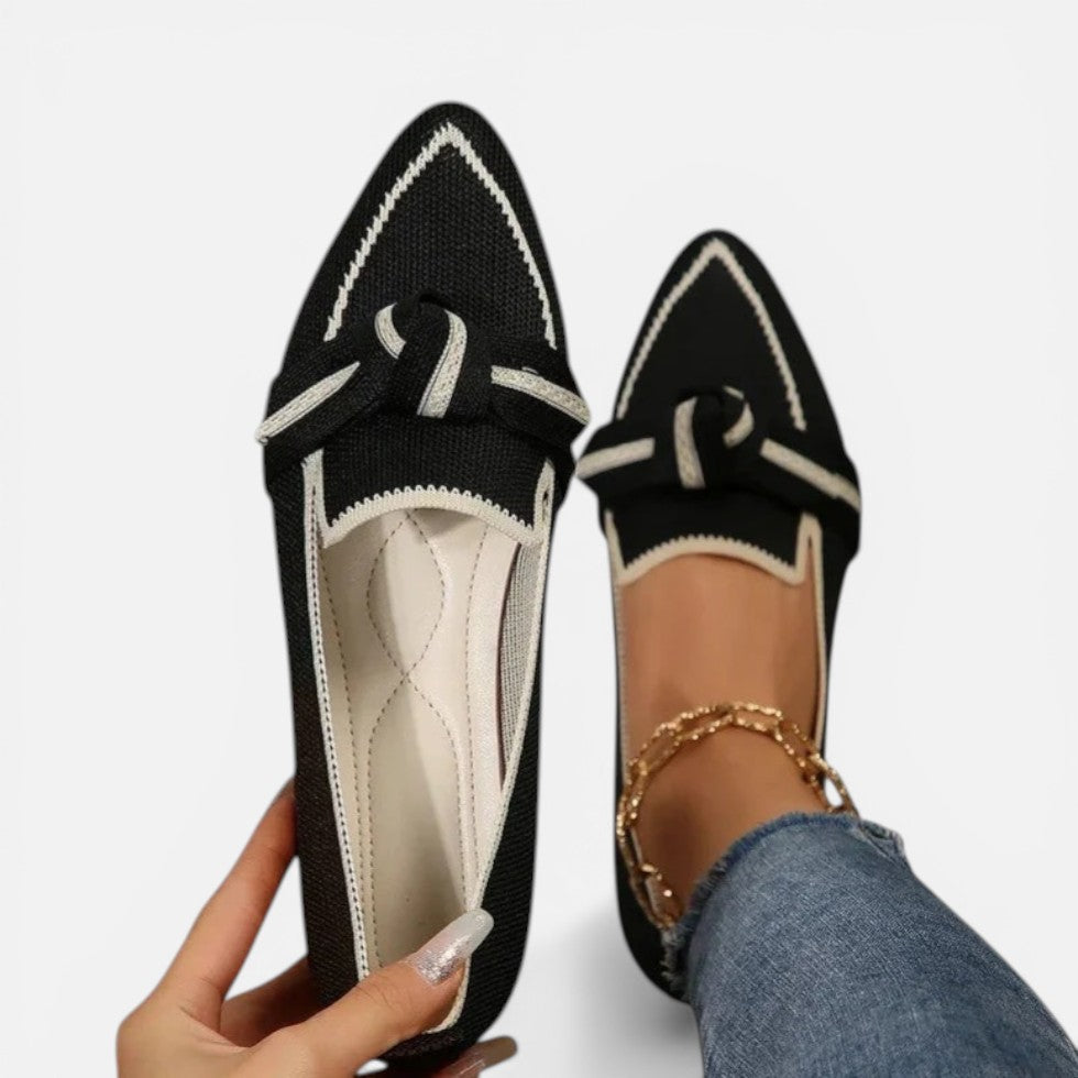Brigitte | Damen Spitze Ballerinas Schleife – Schleifenballerinas Elegant Alltag 2026