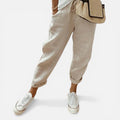 Damen Hose mit elastischem Bund und lockerem Schnitt